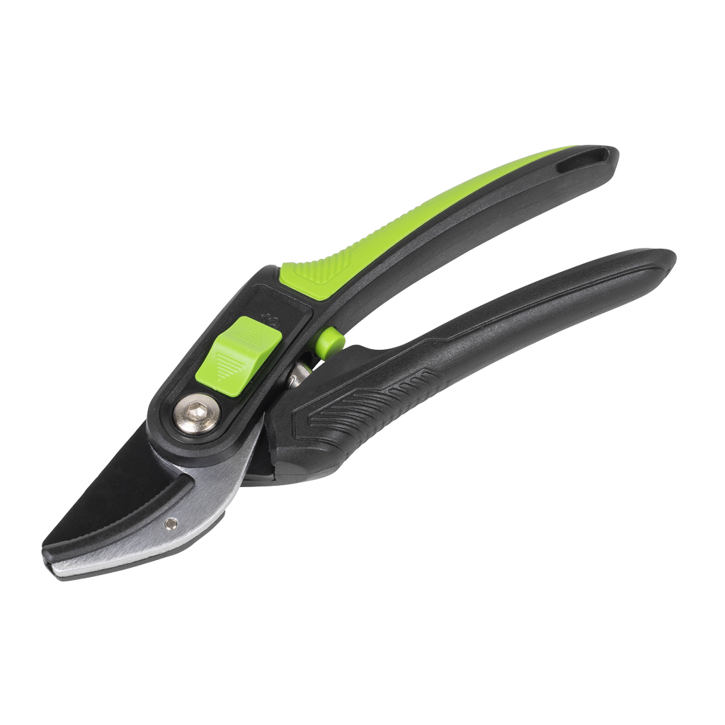 Anvil Secateurs with Soft Grip Handle, 3-Stage Safety Lock &