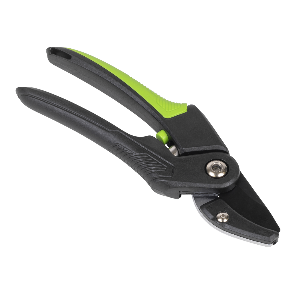 Anvil Secateurs with Soft Grip Handle, 3-Stage Safety Lock &