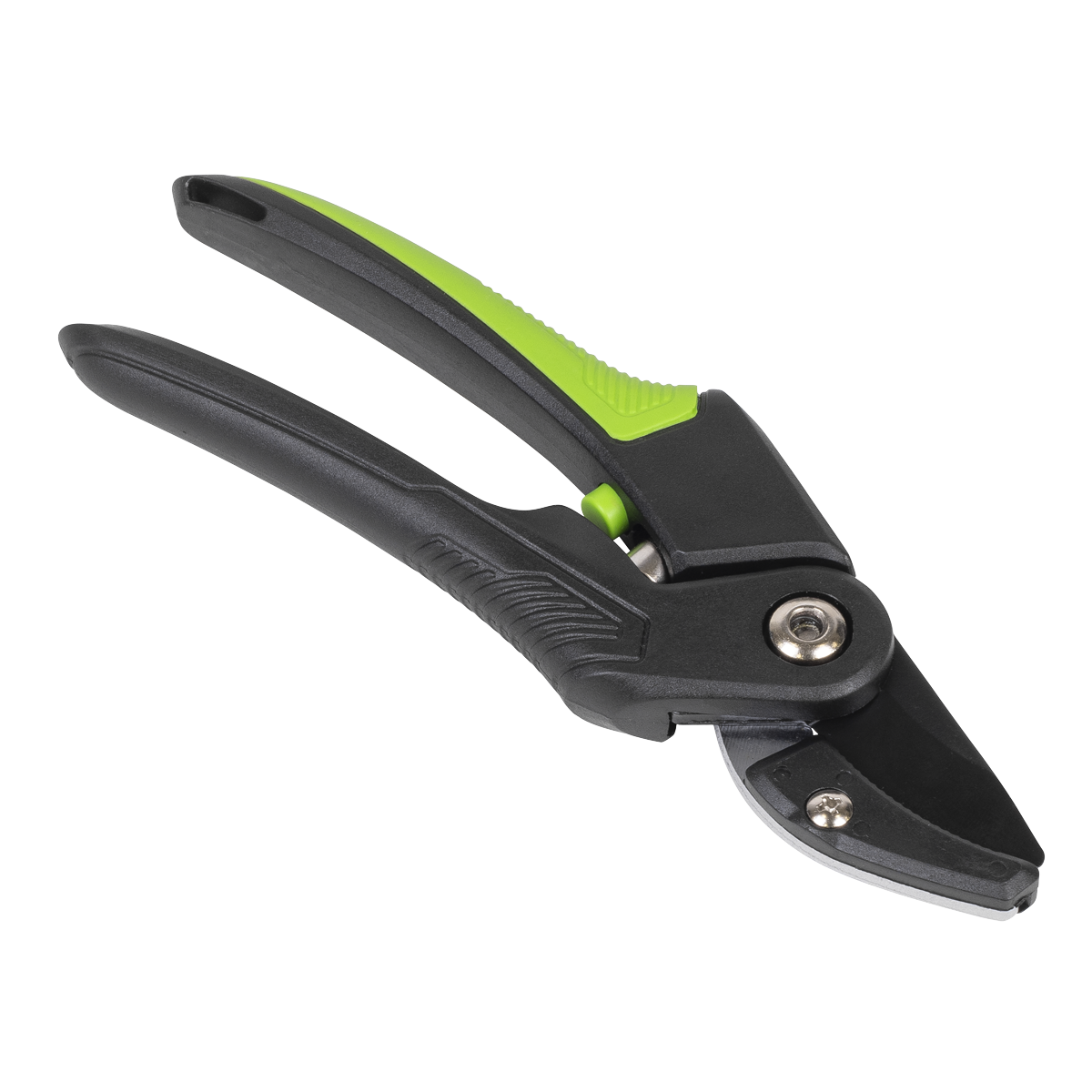 Anvil Secateurs with Soft Grip Handle, 3-Stage Safety Lock &