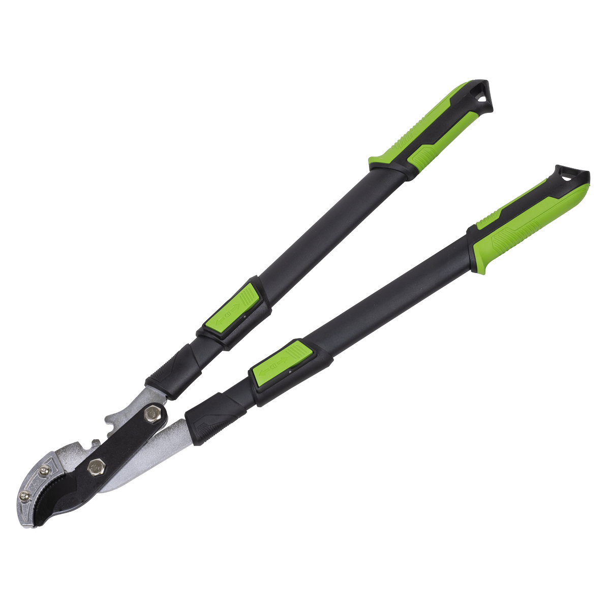 Telescopic Anvil Lopping Shears with Soft Grip Handle, Geared & Carbon Steel Blade