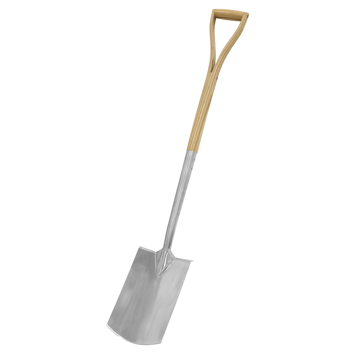 Premier Digging Spade with Ash Y Handle & Stainless Steel Bl