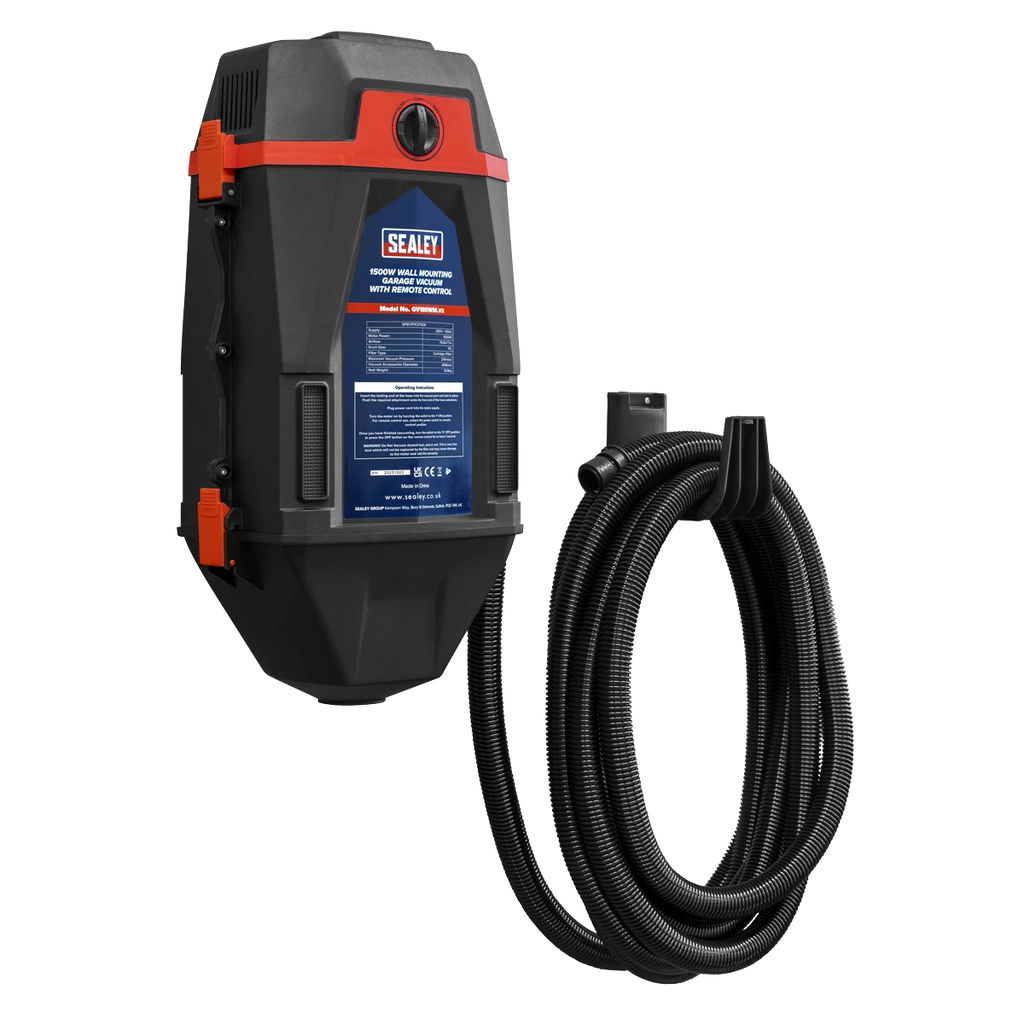 Wall Mounting Garage Vacuum with Remote Control 1200W/230V