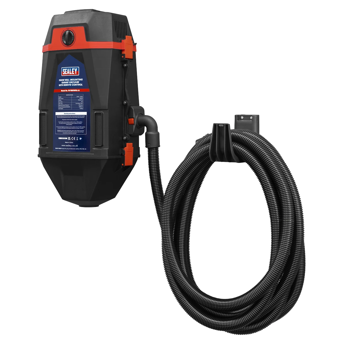 Wall Mounting Garage Vacuum with Remote Control 1200W/230V