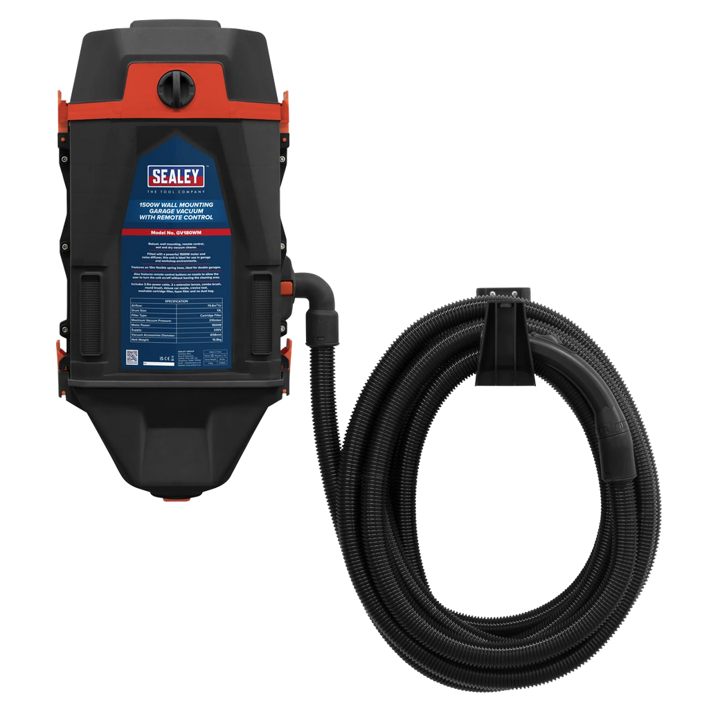 Wall Mounting Garage Vacuum with Remote Control 1200W/230V
