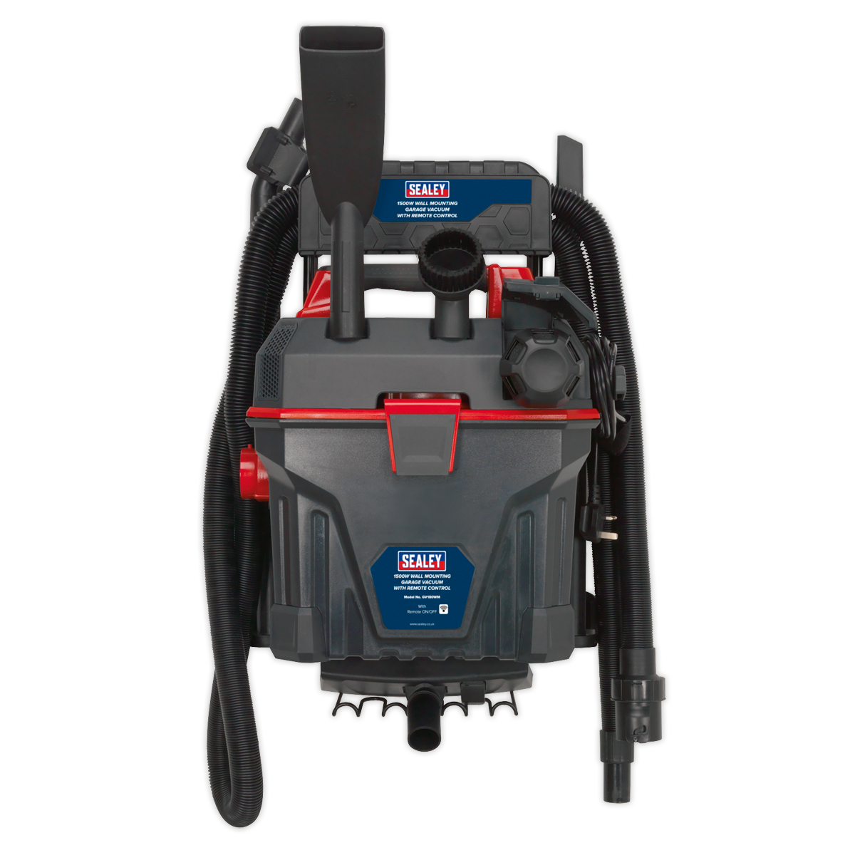 Wall Mounting Garage Vacuum with Remote Control 1500W/230V