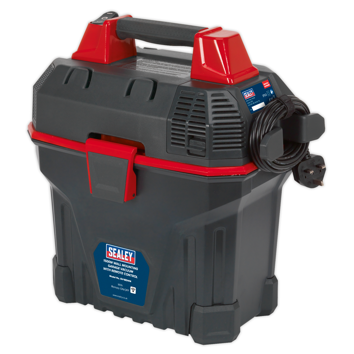 Wall Mounting Garage Vacuum with Remote Control 1500W/230V