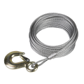 Winch Cable/Wire Rope with Forged Hook 5.1mm x 10m 810kg Breaking Strength