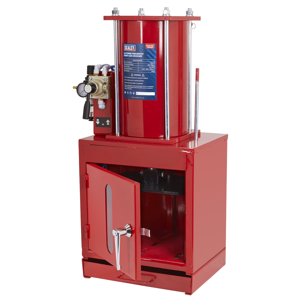 Pneumatic Paint Can Crusher 2.2 Tonne