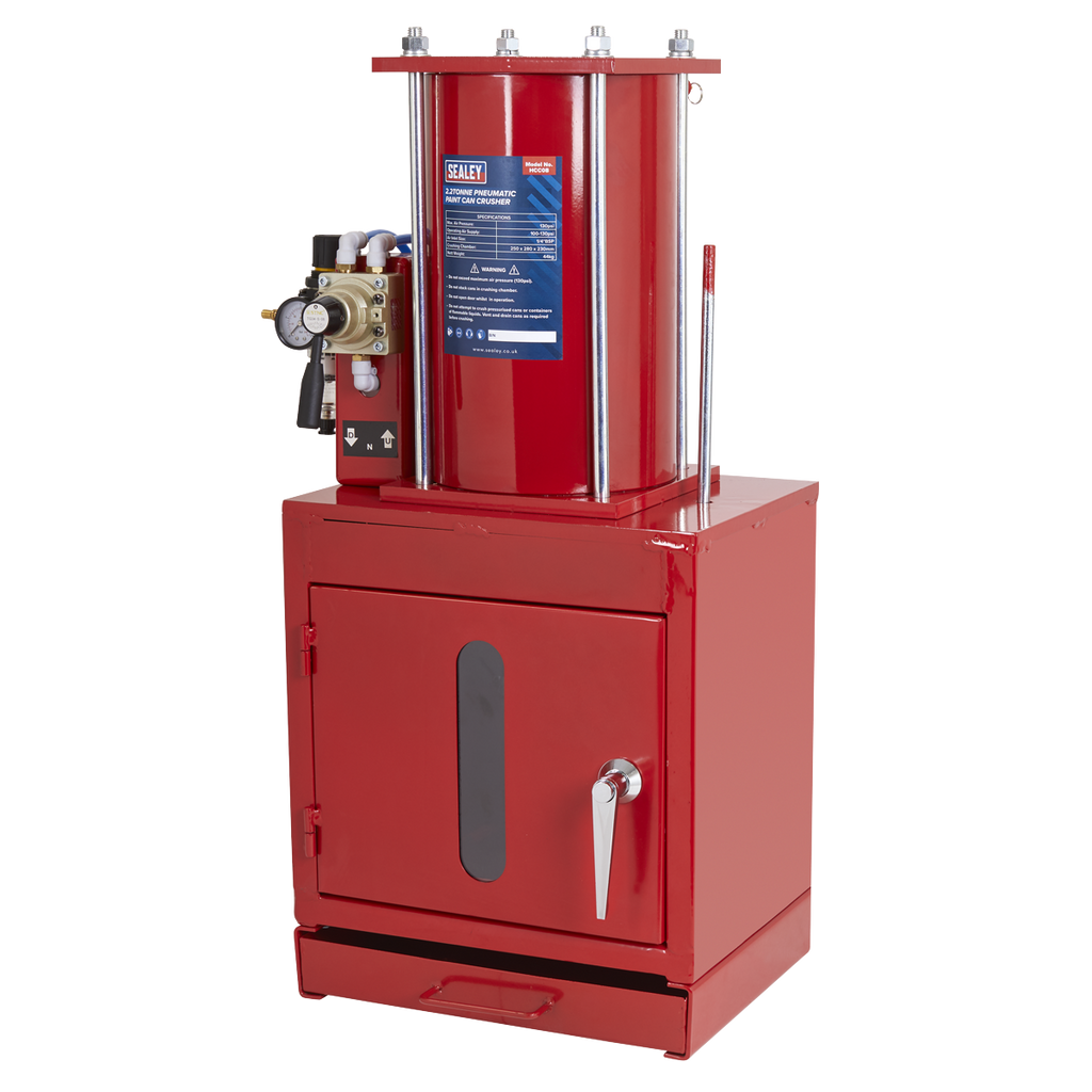 Pneumatic Paint Can Crusher 2.2 Tonne