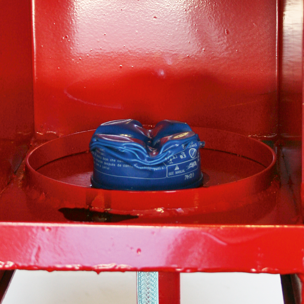 Pneumatic Oil Filter Crusher