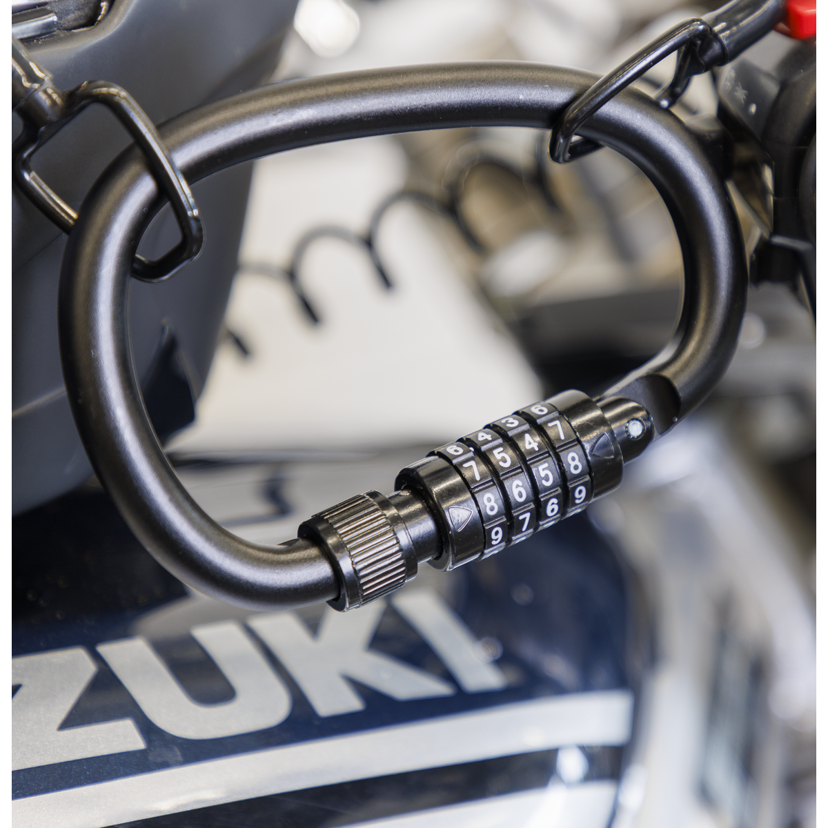 Helmet/Gear Lock with Cable