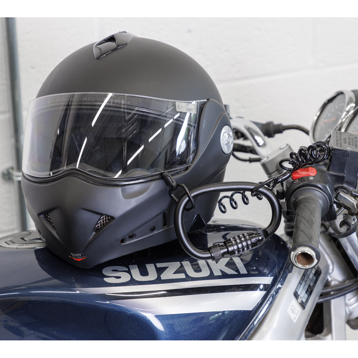 Helmet/Gear Lock with Cable