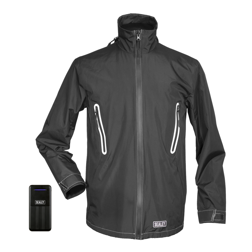 5V Heated Rain Jacket with Power Bank 20Ah - X-Large