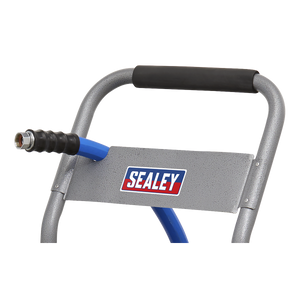 Heavy-Duty Hose Reel Cart with 30m Heavy-Duty Ø19mm Hot & Cold Rubber Water Hose