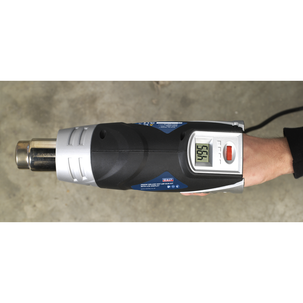 2000W Deluxe Heat Gun Kit with LCD Display 80-600°C