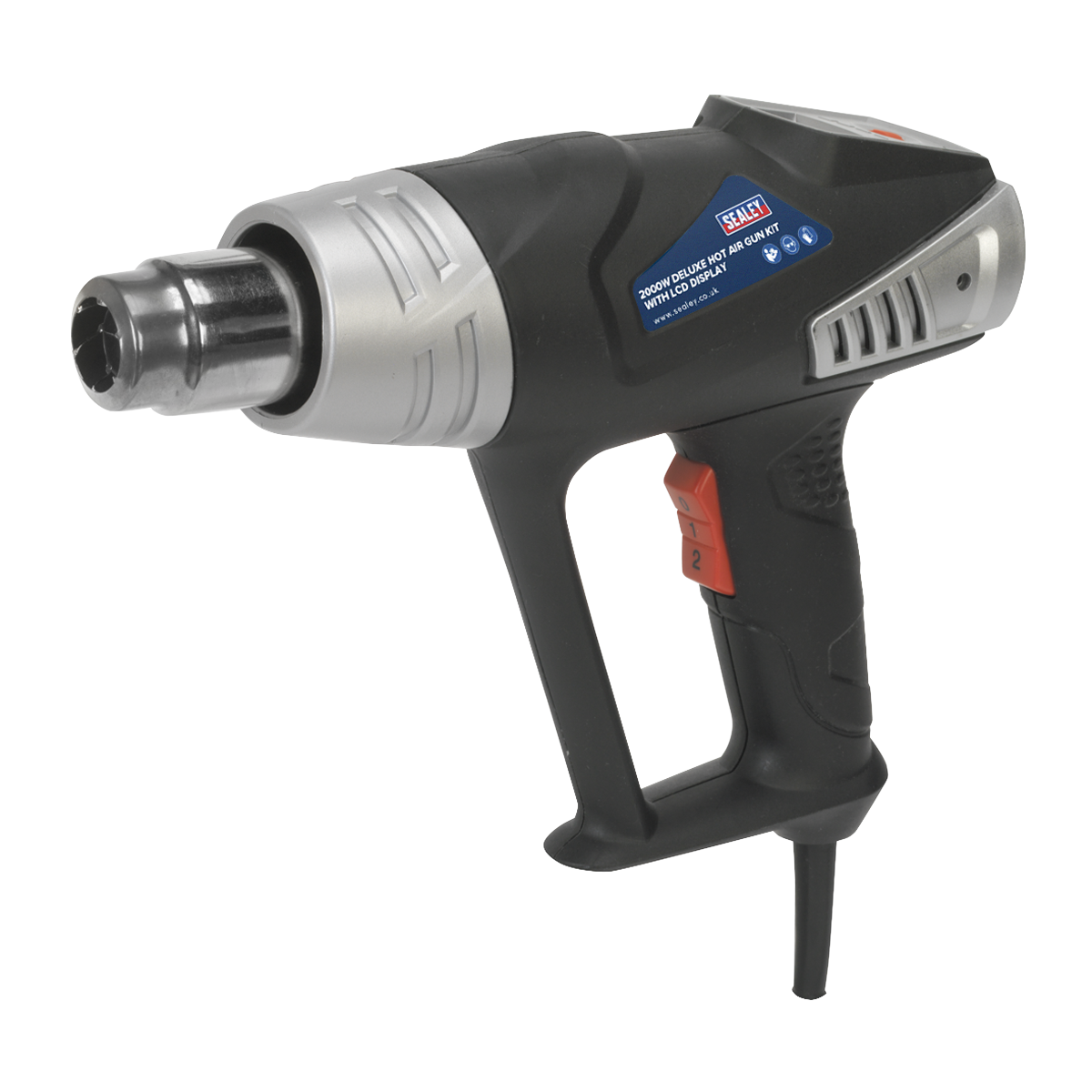 2000W Deluxe Heat Gun Kit with LCD Display 80-600°C