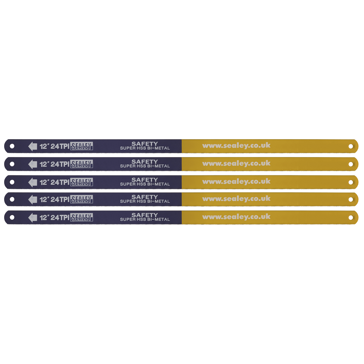 HSS Bi-Metal Hacksaw Blade 24tpi 300mm - Pack of 5