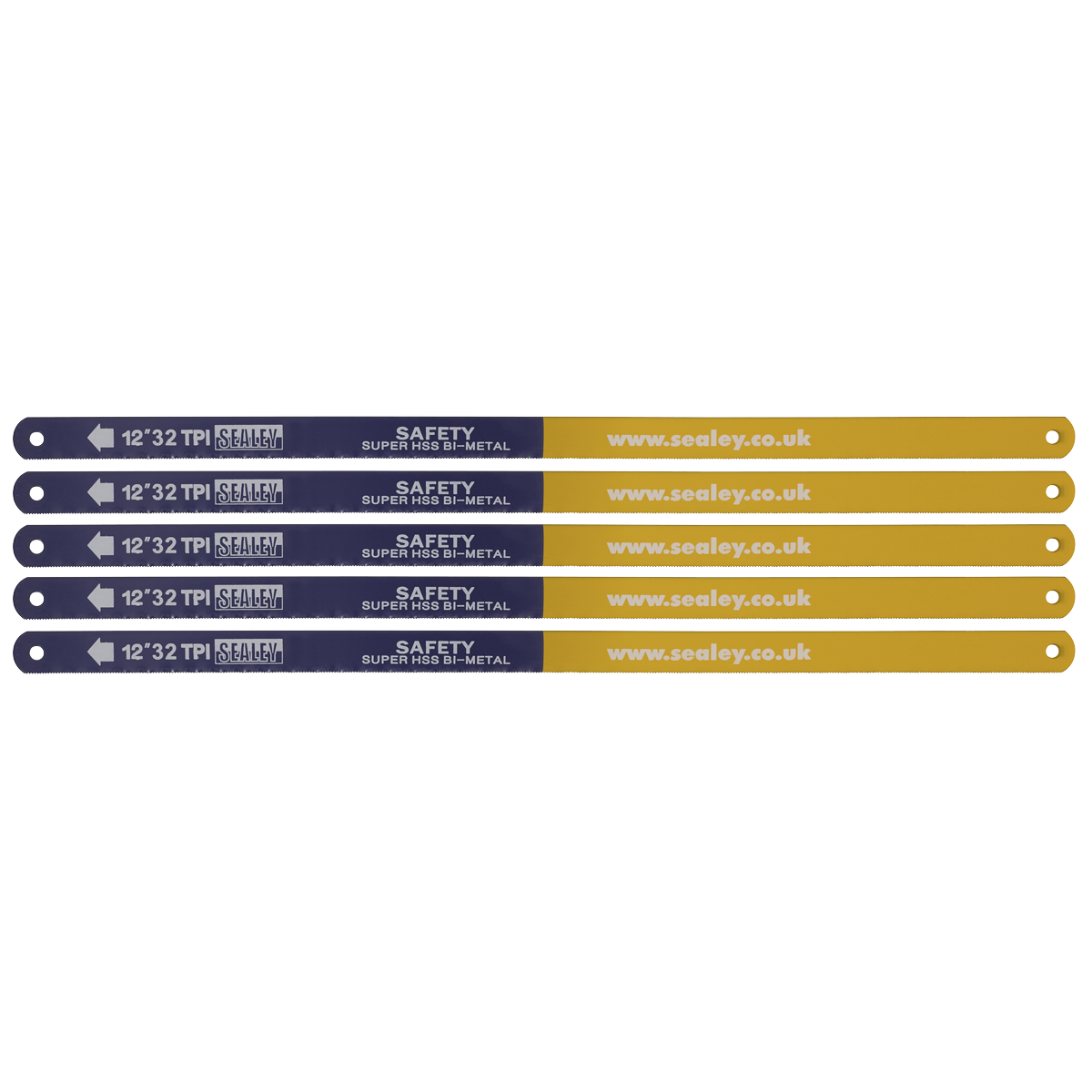 HSS Bi-Metal Hacksaw Blade 32tpi 300mm - Pack of 5