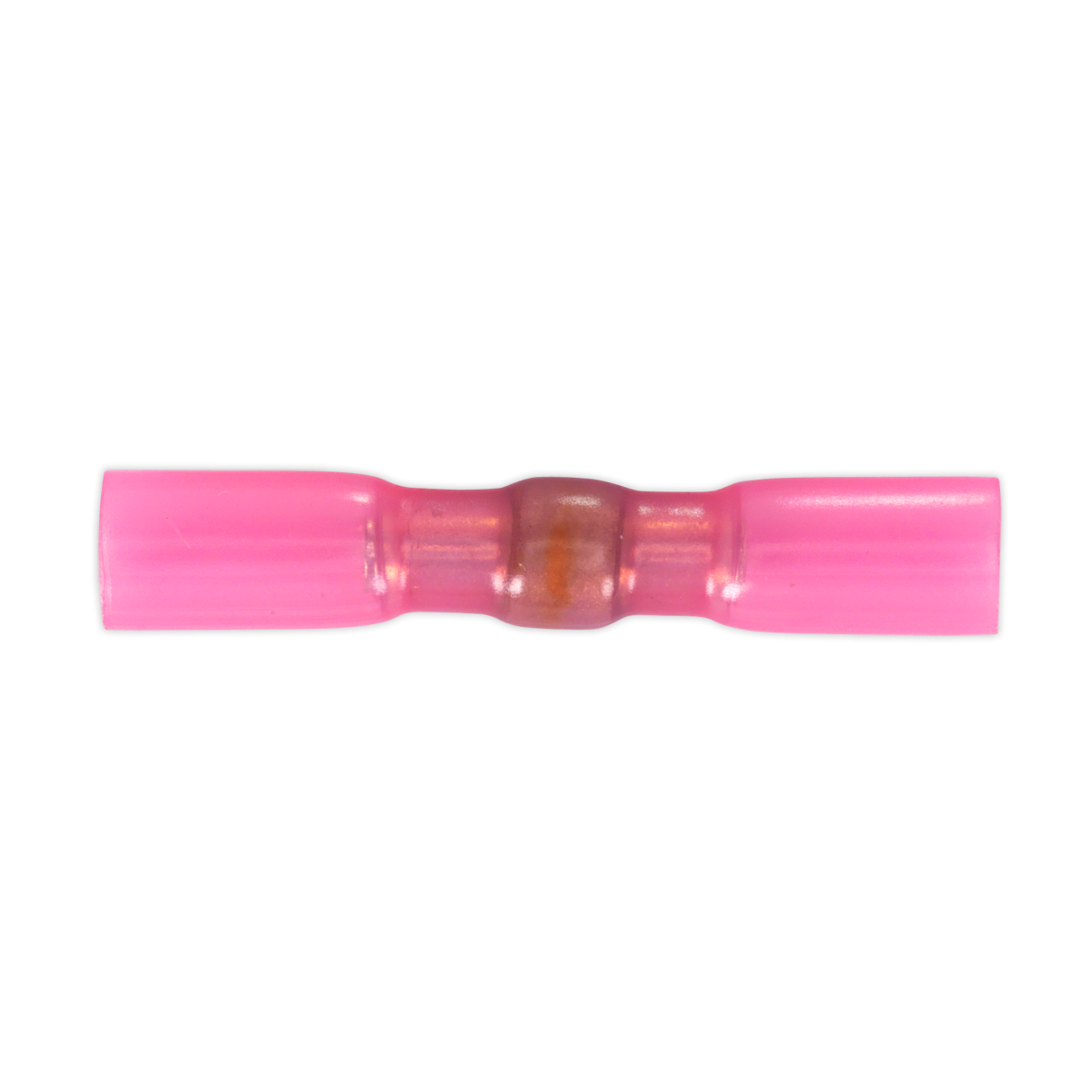 Heat Shrink Butt Connector with Crimp & Solder, Red - Pack of 25