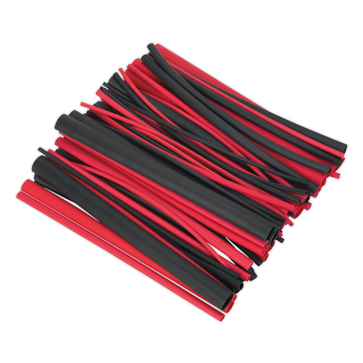 Adhesive Lined Heat Shrink Tubing Assortment 200mm 72pc - Black & Red