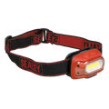 Rechargeable Head Torch with Auto-Sensor 8W COB LED - Red