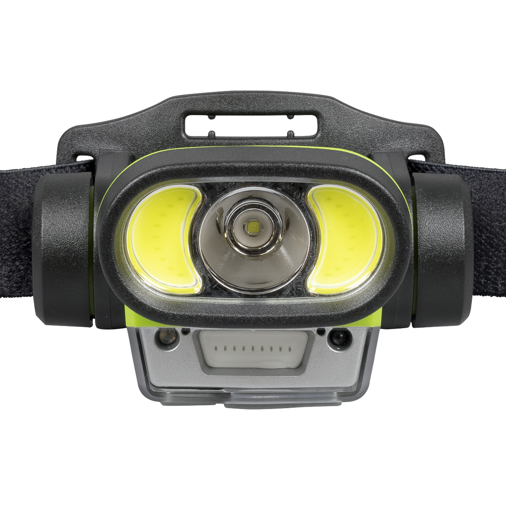 Rechargeable Head Torch with Auto-Sensor 5W & 3W COB LED