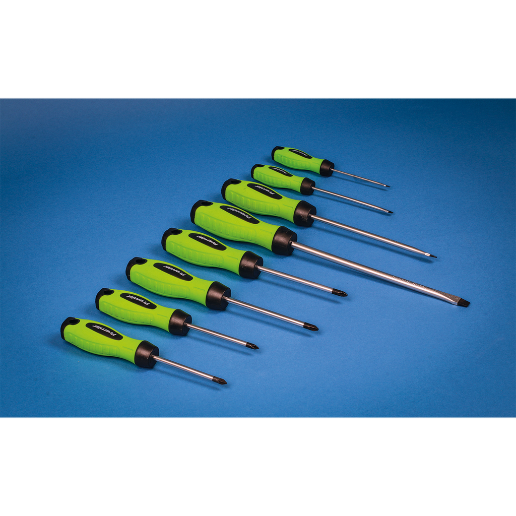 Premier Screwdriver Set 8pc - Hi-Vis Green