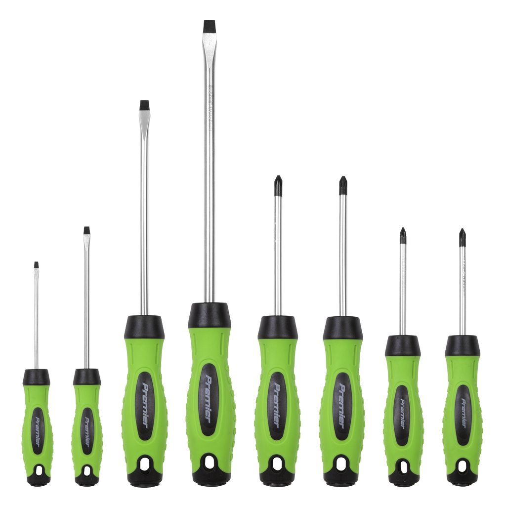 Premier Screwdriver Set 8pc - Hi-Vis Green