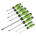 Premier Hammer-Thru Screwdriver Set 8pc - Hi-Vis Green