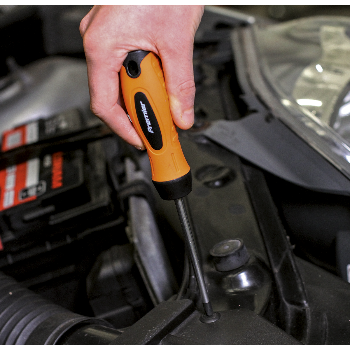 Premier Screwdriver Set 8pc - Hi-Vis Orange