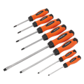 Premier Hammer-Thru Screwdriver Set 8pc - Hi-Vis Orange