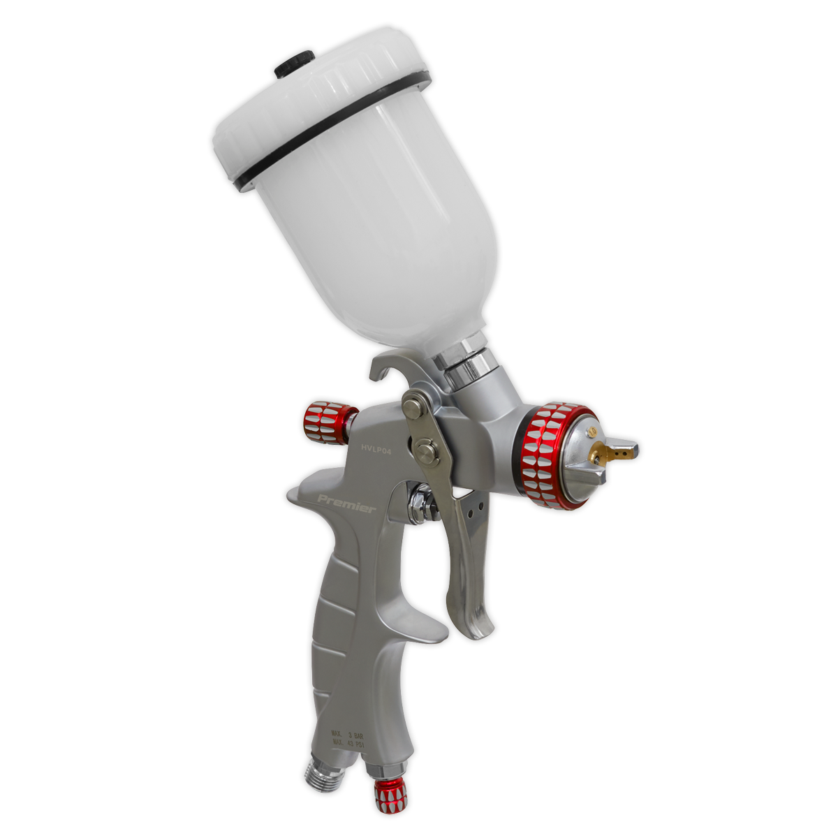 Premier Professional HVLP Gravity Feed Touch-Up Spray Gun 1mm Set-Up