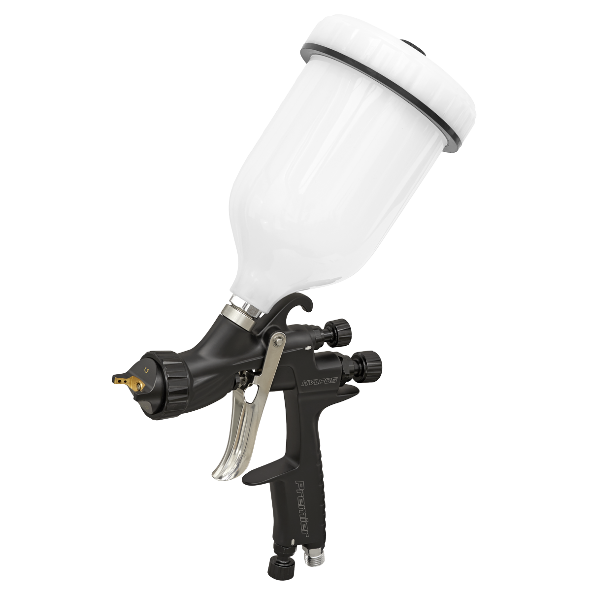 Premier Professional HVLP Gravity Feed Spray Gun 1.3mm Set-Up