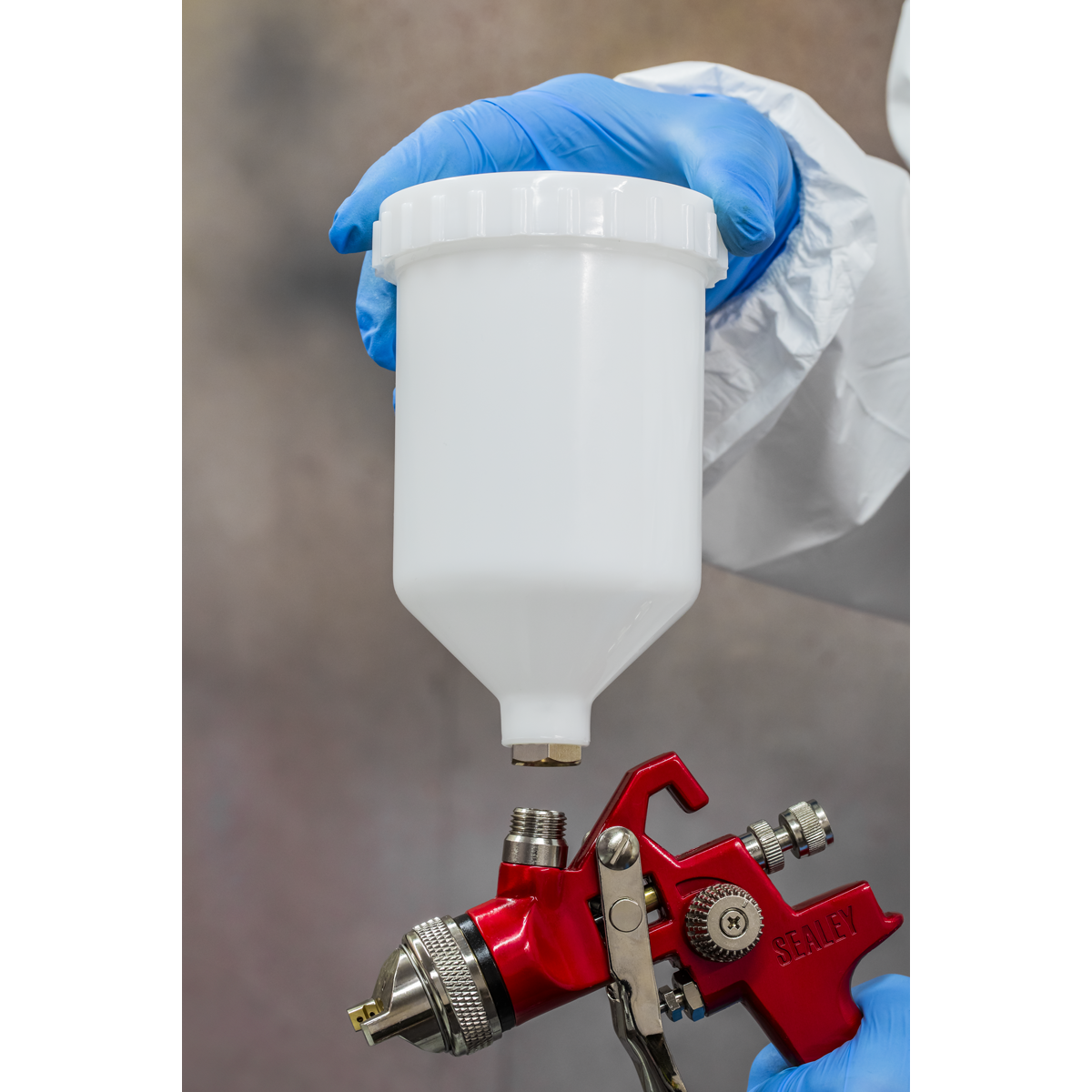Workshop Series HVLP Gravity Feed Spray Gun 1.3mm Set-Up