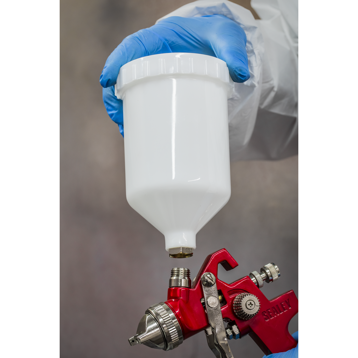 Workshop Series HVLP Gravity Feed Spray Gun 2mm Set-Up