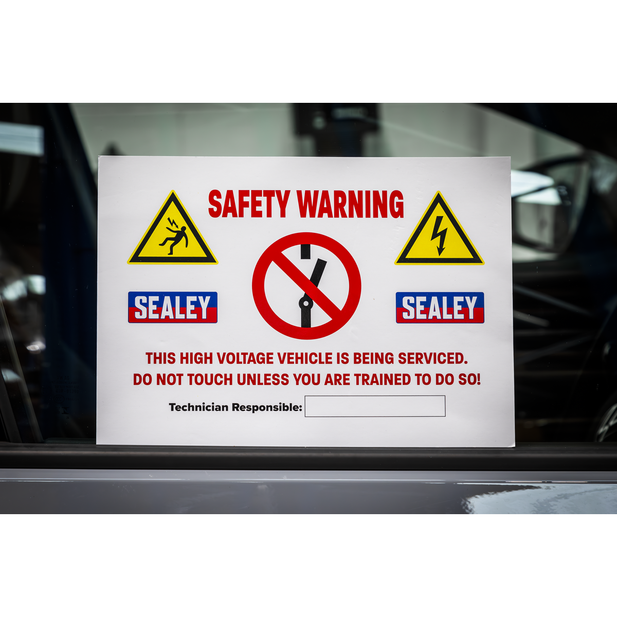 Hybrid/Electric Vehicle Warning Sign
