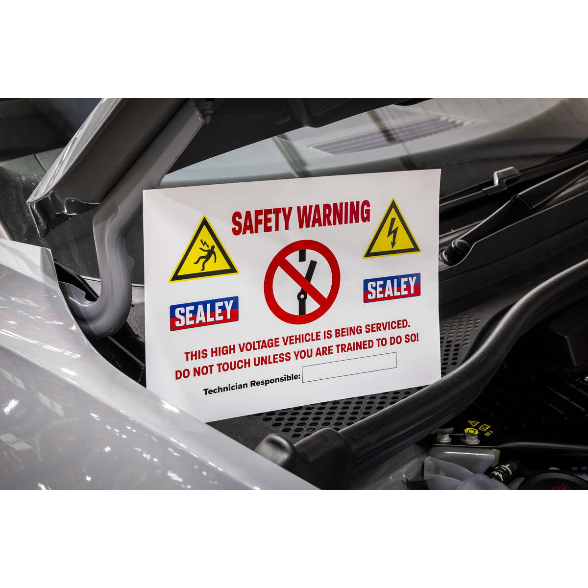 Hybrid/Electric Vehicle Warning Sign