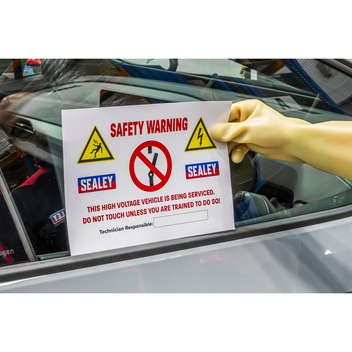 Hybrid/Electric Vehicle Warning Sign