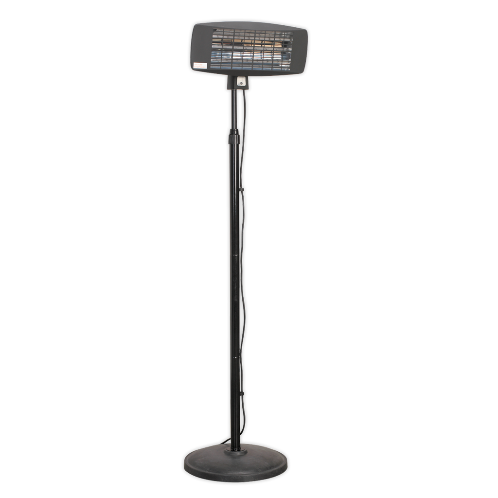 Infrared Quartz Patio Heater with Telescopic Floor Stand, 2000W (IFSH2003)