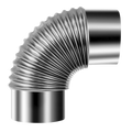 Stainless Steel Exhaust/Flue 90° Bend for IR13/IR16 (IREX3)