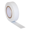 PVC Insulating Tape 19mm x 20m, White - Pack of 10