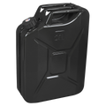 Screw Cap Metal Jerry Can 20L - Black