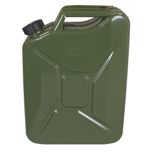 Sealey JC20SCG 20 Litre Screw Cap Petrol Unleaded Fuel Oil Metal Storage Jerry Can Green