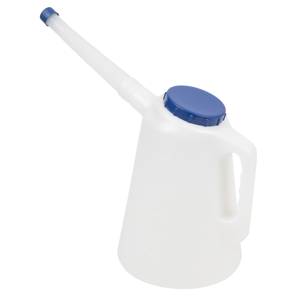 Oil Container with Blue Lid & Flexible Spout 3L