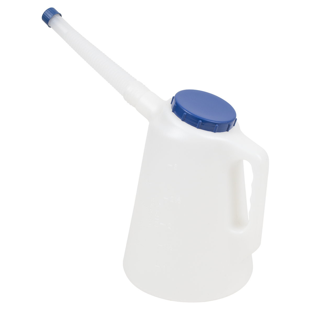 Oil Container with Blue Lid & Flexible Spout 3L