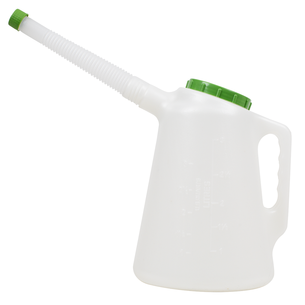 Oil Container with Green Lid & Flexible Spout 3L