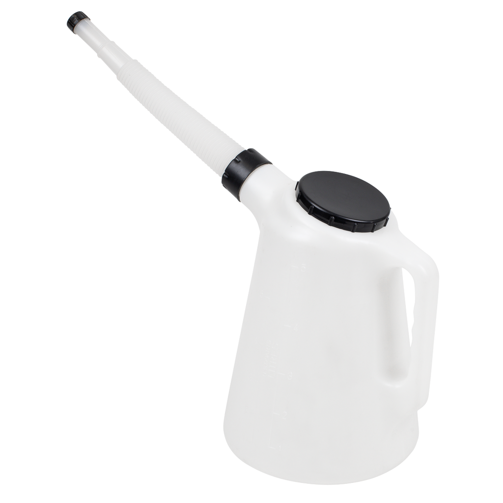 Oil Container with Flexible Spout 5L - Black Lid