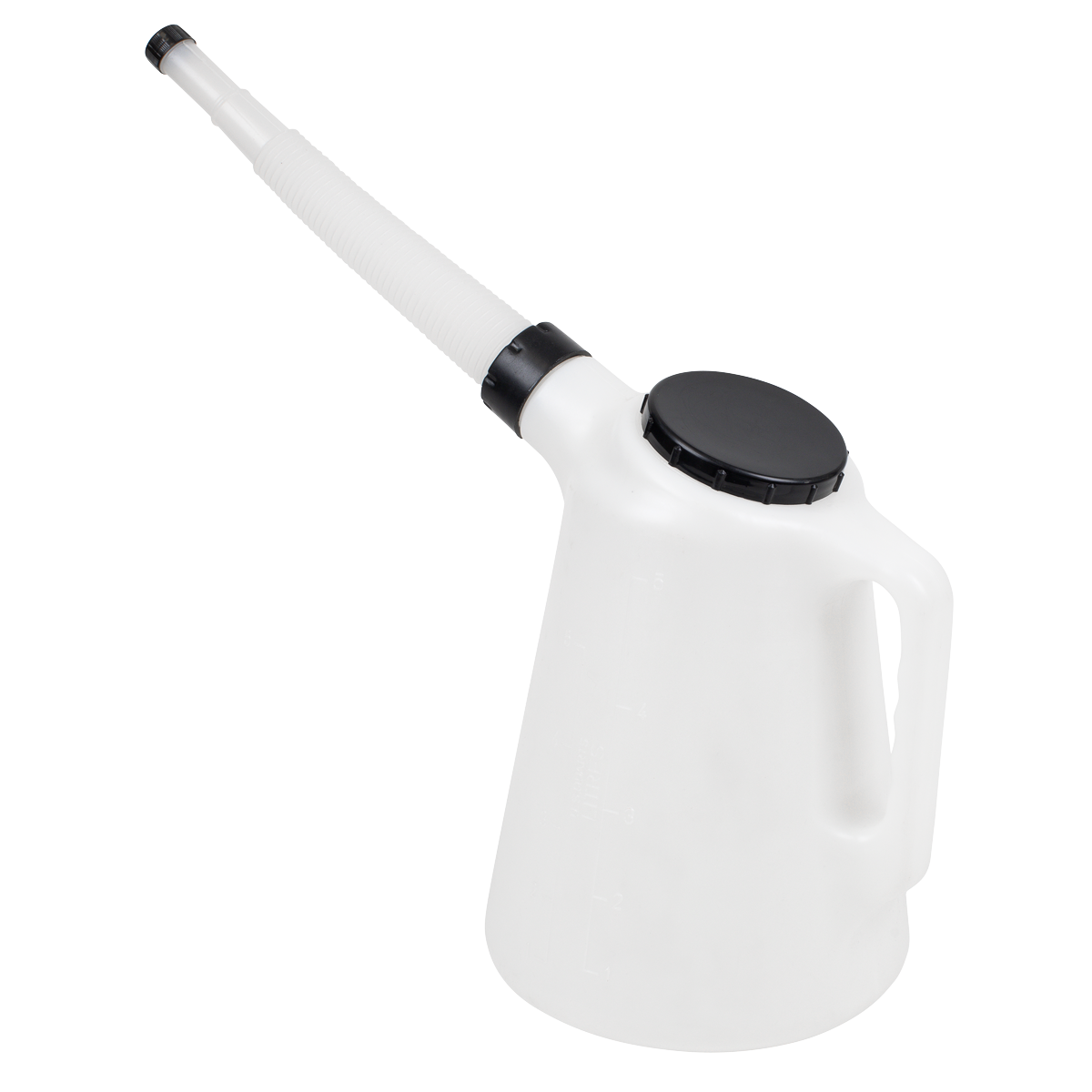 Oil Container with Flexible Spout 5L - Black Lid