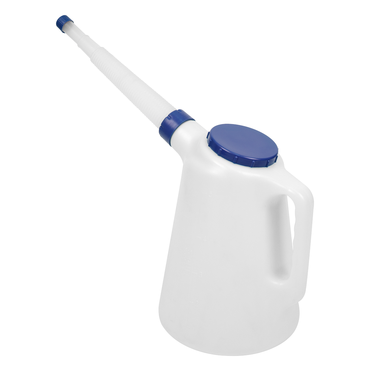 Oil Container with Flexible Spout 5L - Blue Lid