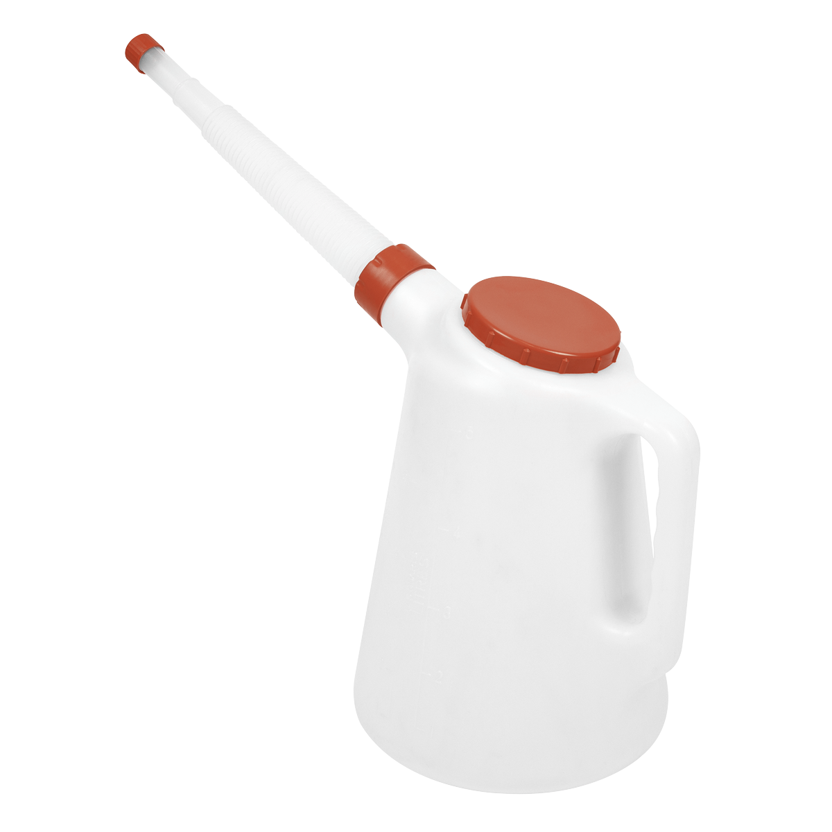 Oil Container with Flexible Spout 5L - Red Lid